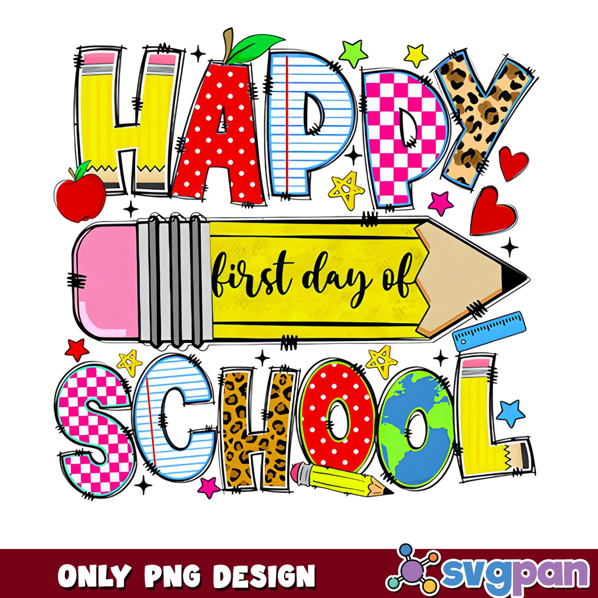 Happy First Day Of School PNG, Back To School PNG, Teacher PNG
