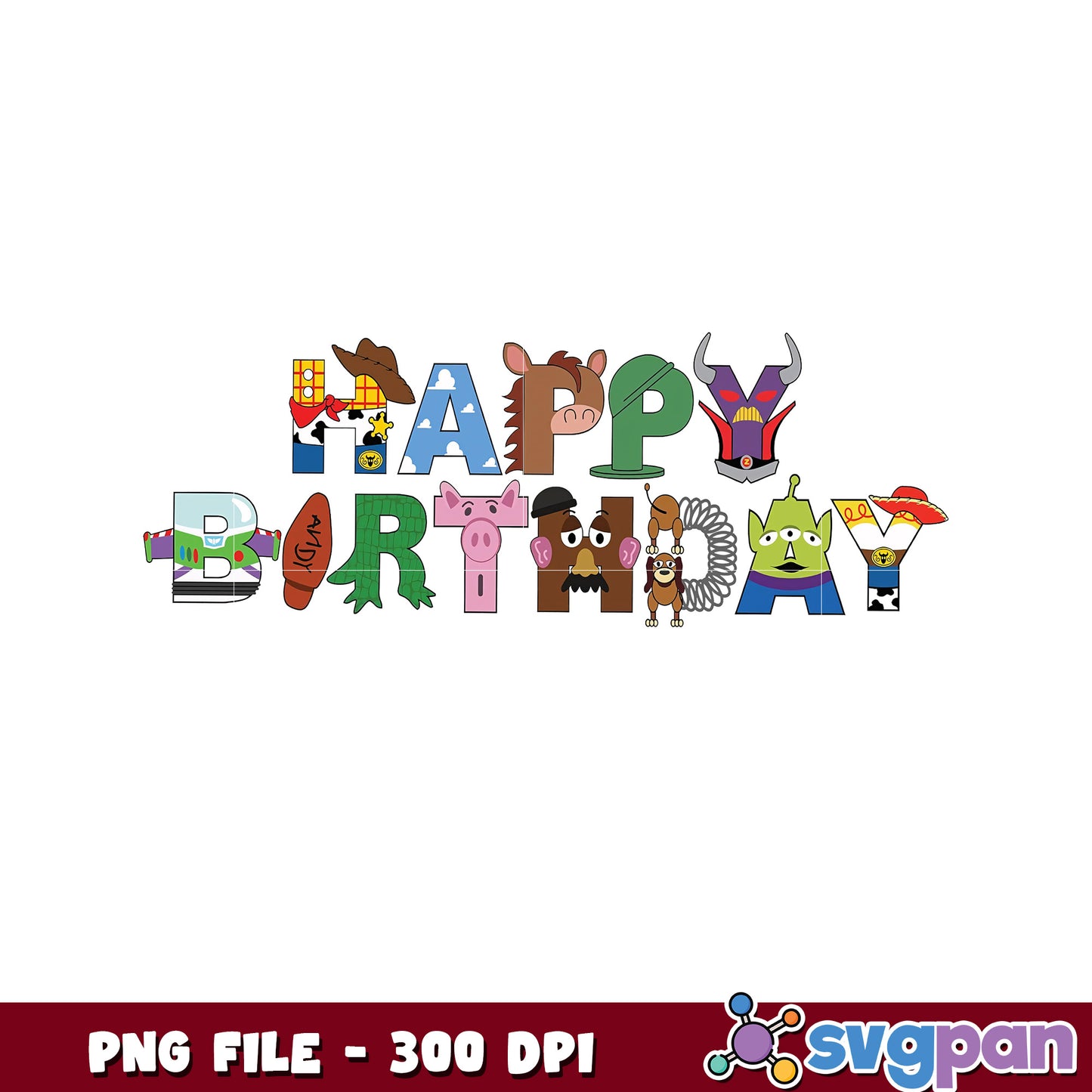 Happy birthday toy story png, disney plus png, disney cartoons png