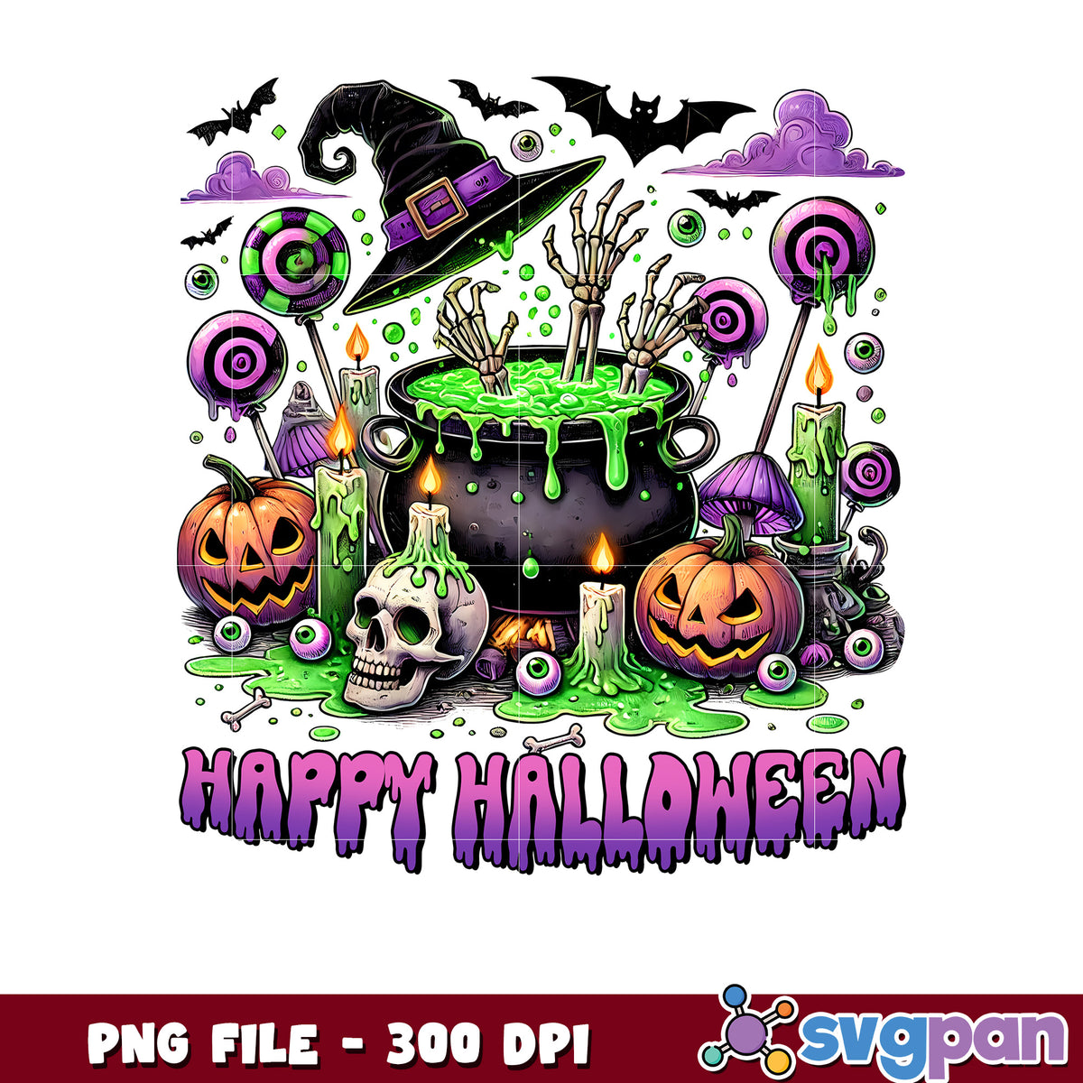 Happy halloween png, halloween candy png, halloween quotes png