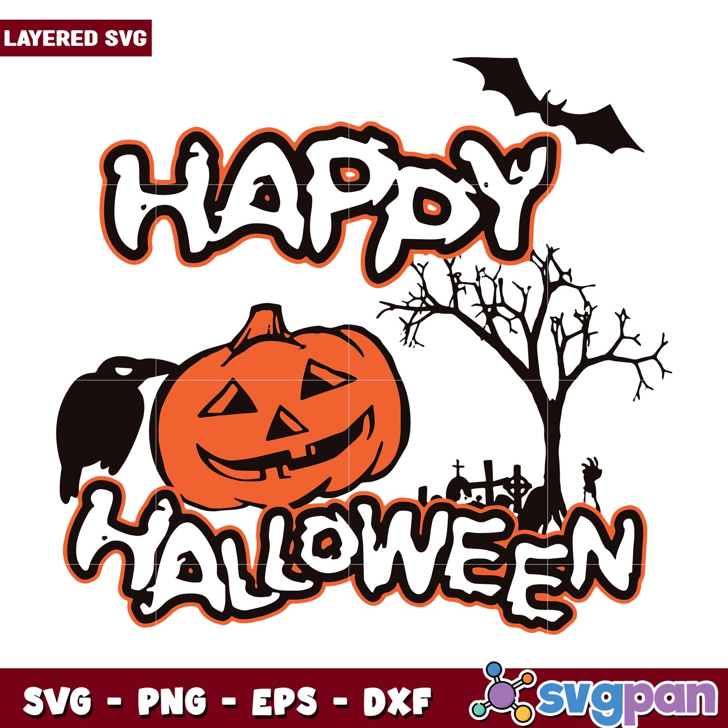 Happy halloween scary svg, halloween movies svg, spirit halloween svg