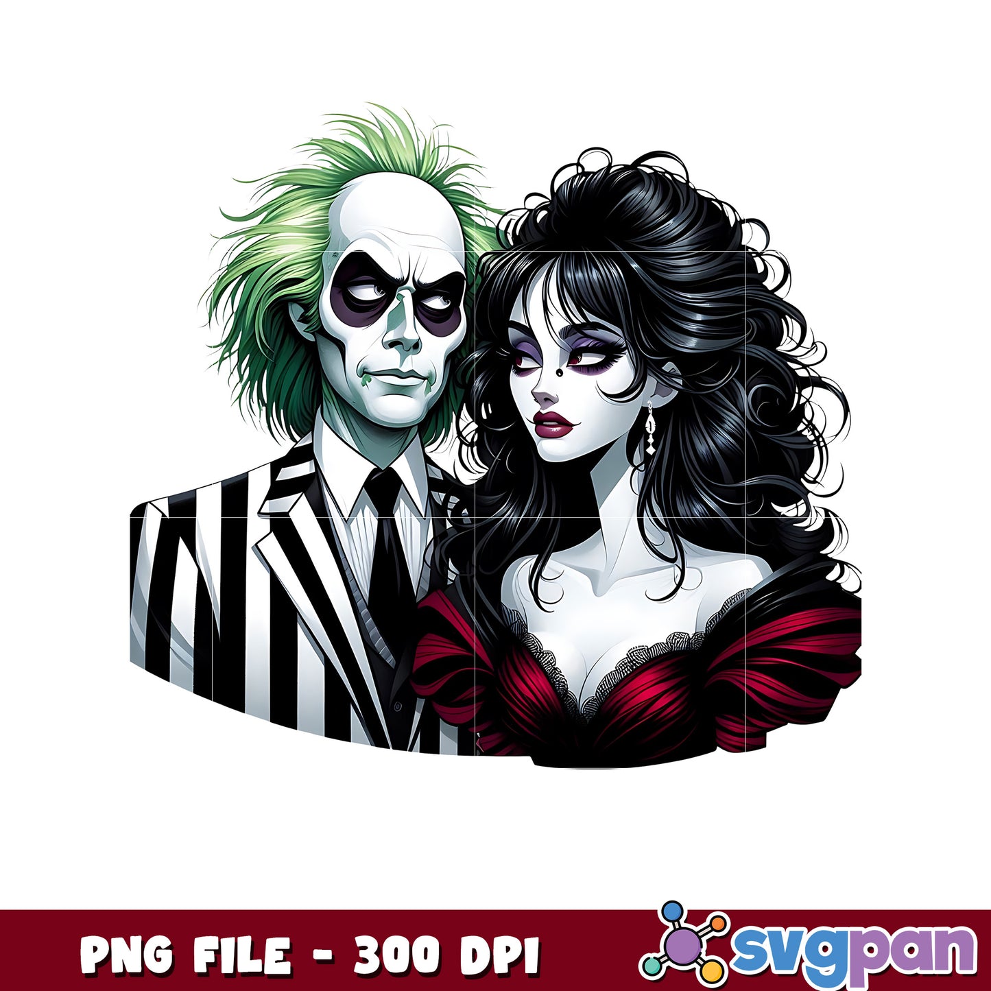 Harley queen and joker png, horror movie characters png, halloween movies png