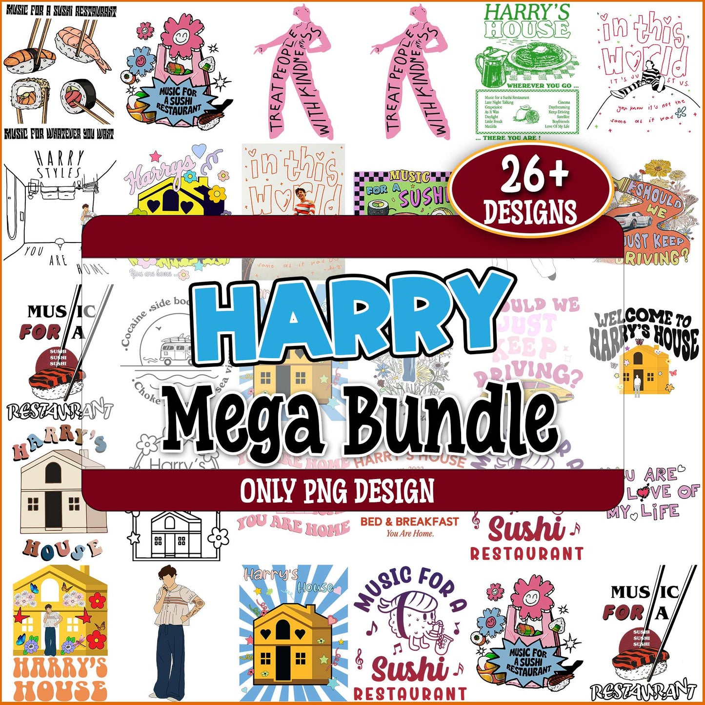 Harry house stuff png bundle