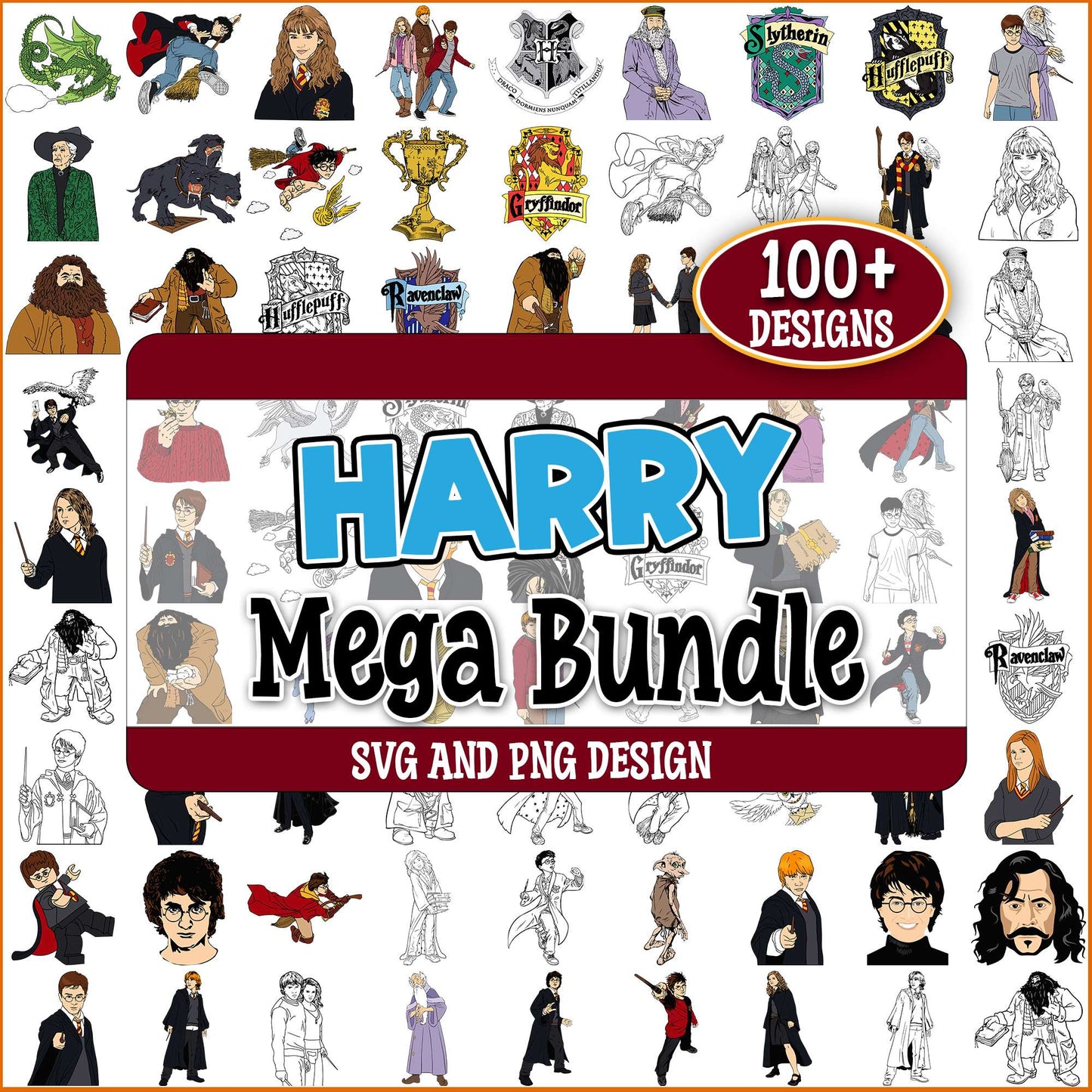 Harry potter animated svg bundle