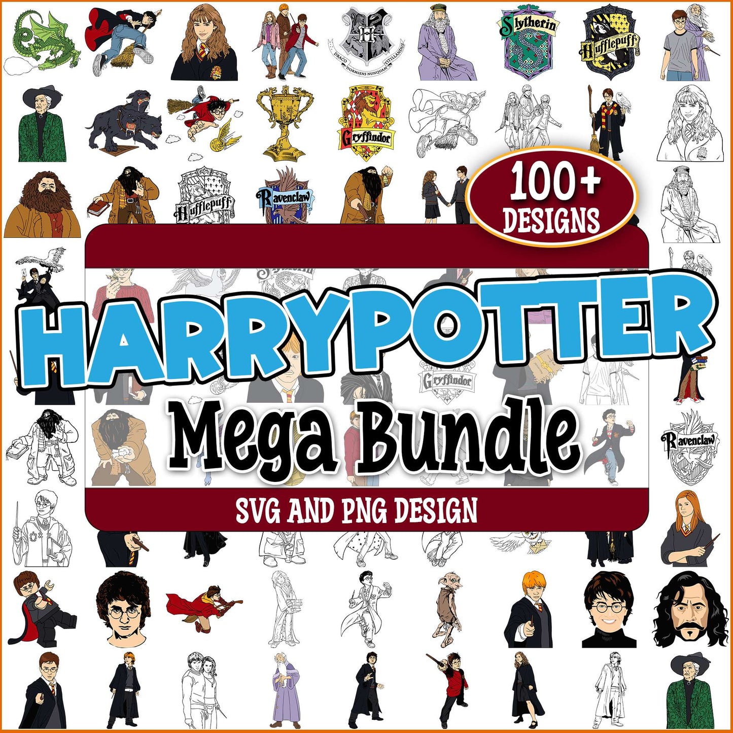 Harry potter set svg bundle