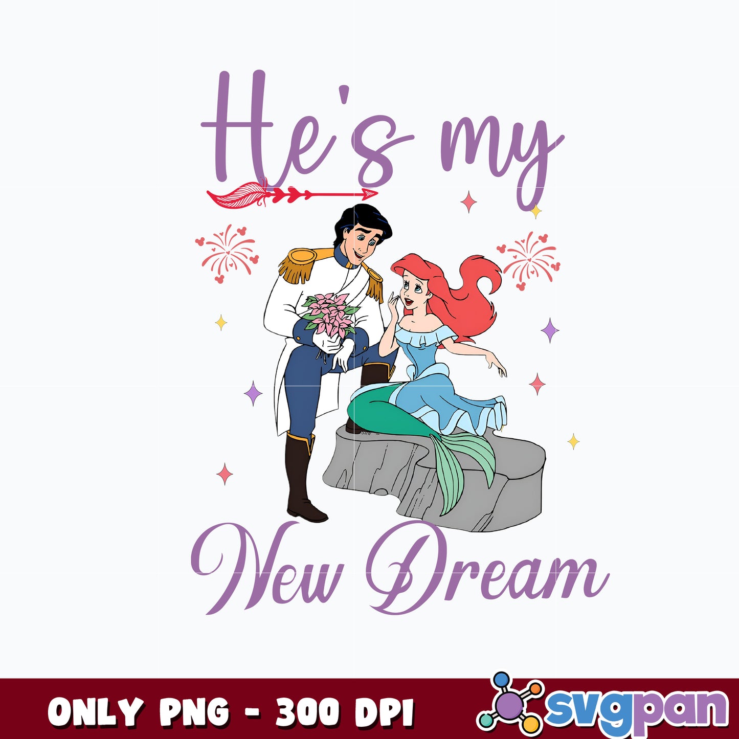 layered Png, Ariel and Eric png