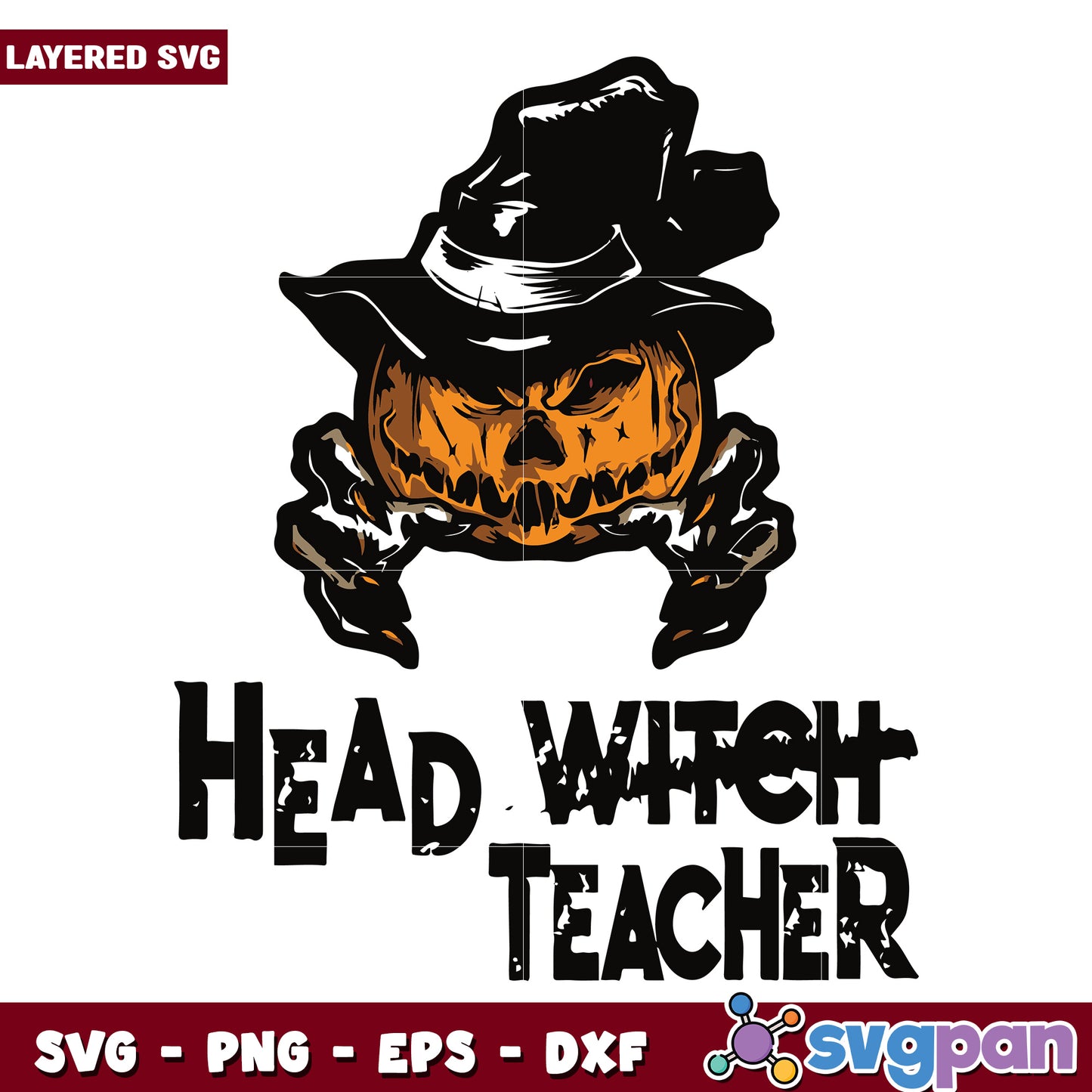 Head witch teacher svg, halloween time svg, trick or treat svg