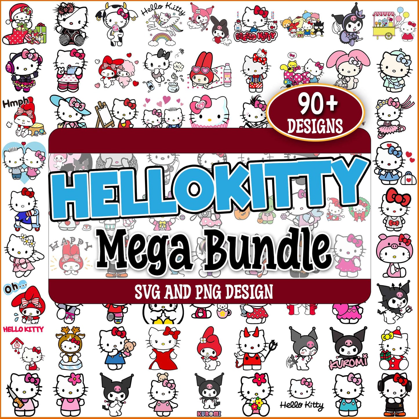 Hello kitty cutest svg bundle