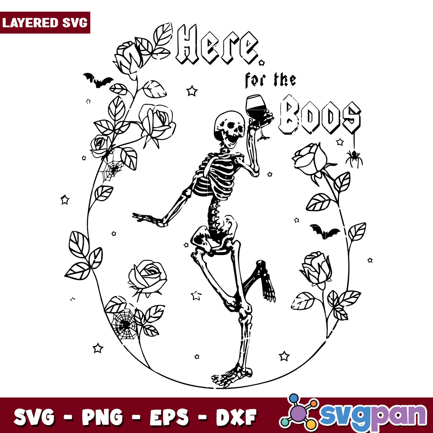 Here for the boos svg, halloween cartoons svg, spooky cartoons svg