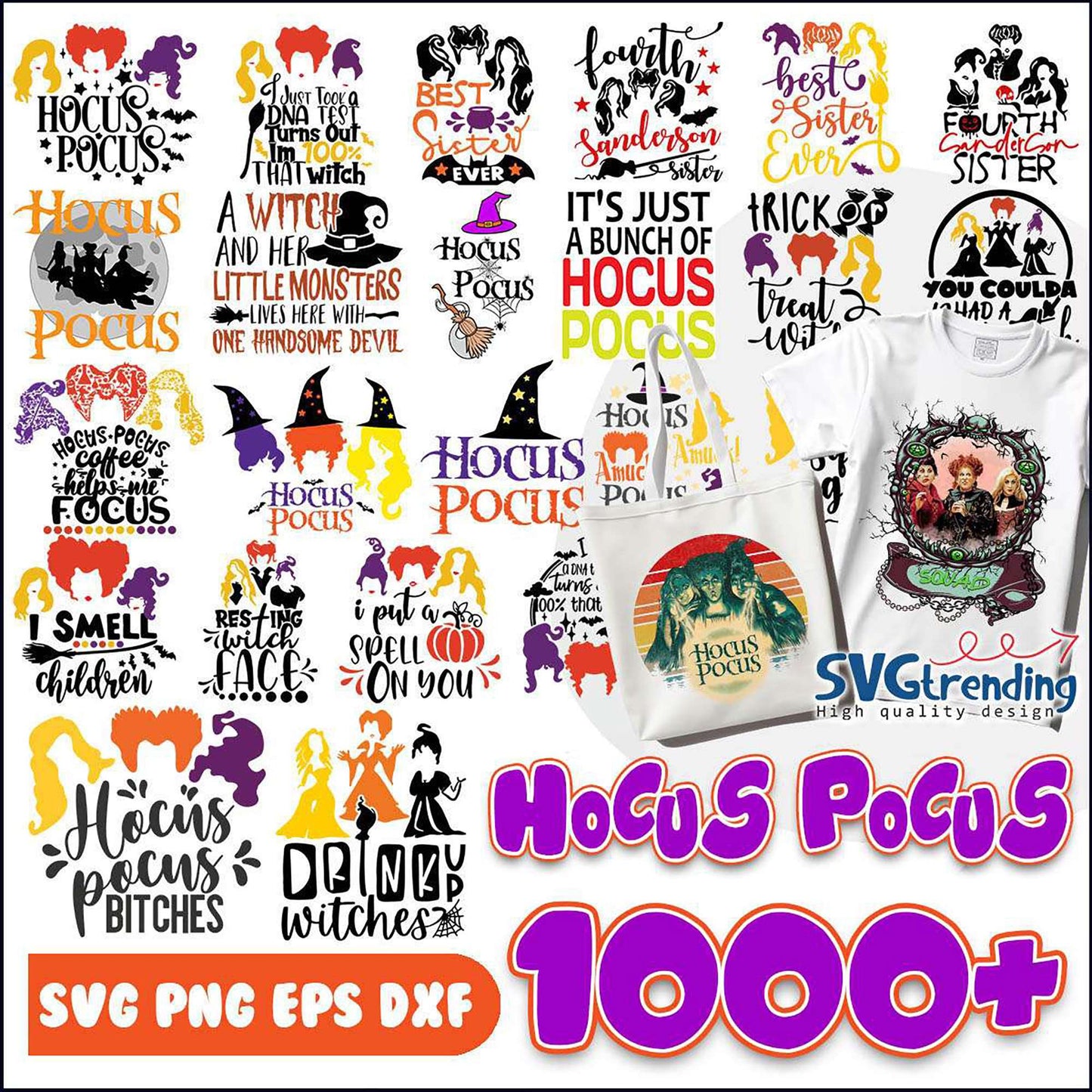Hocus Pocus SVG Bundle 1000+ Designs