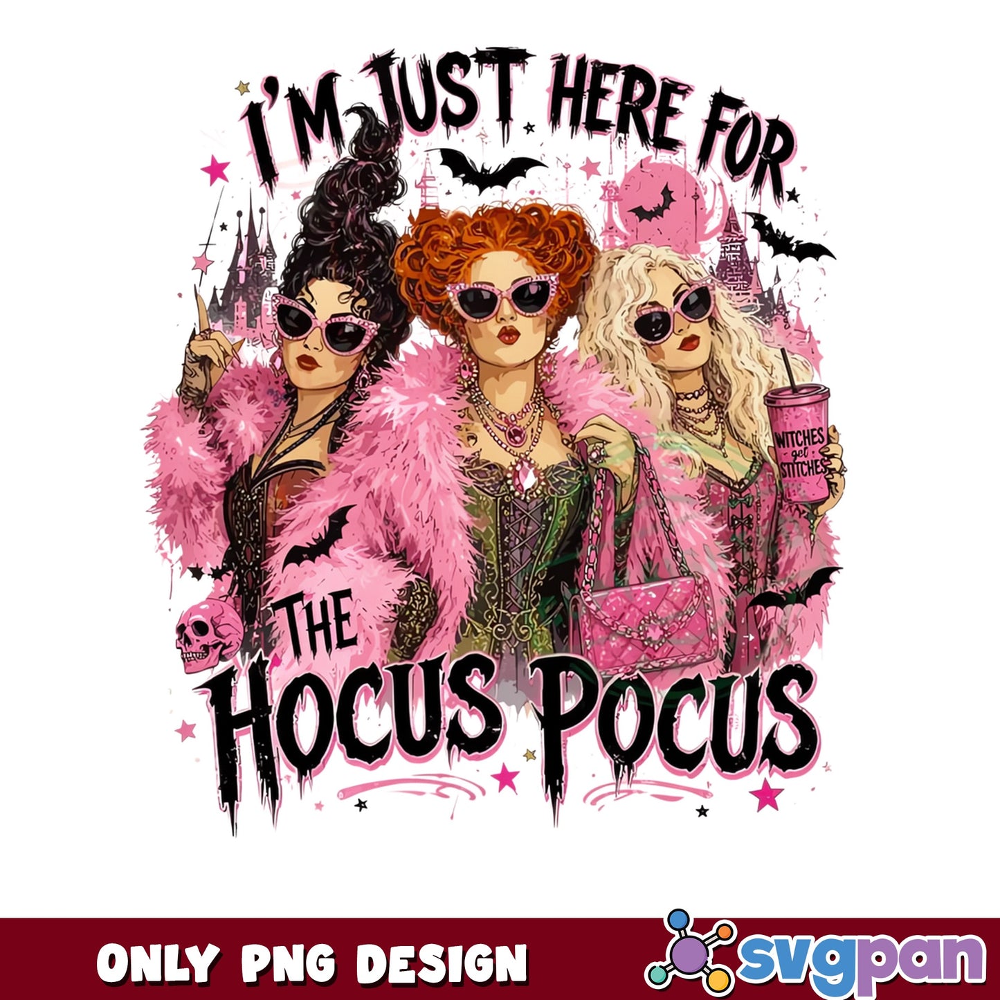 Hocus Pocus Sanderson Sisters PNG, Halloween Witch PNG, Halloween PNG