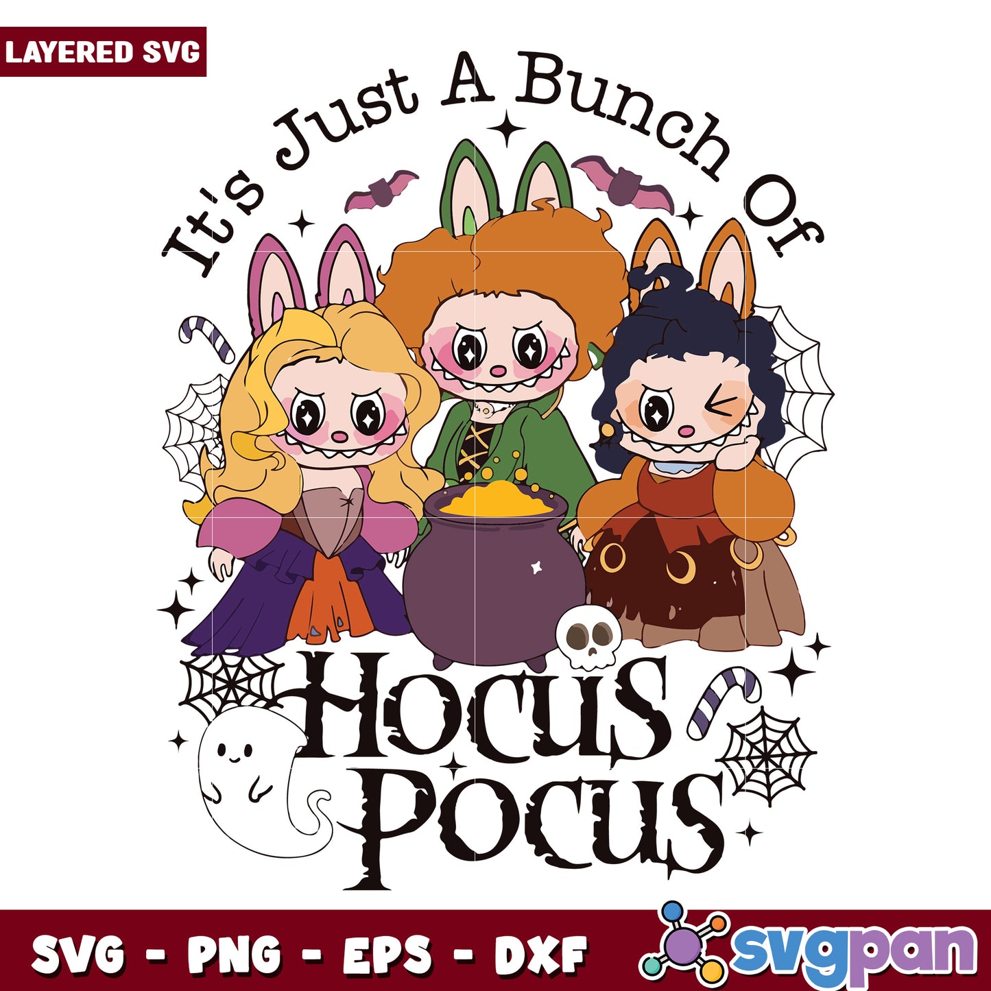 Hocus pocus halloween svg, halloween cartoons svg, spirit halloween svg