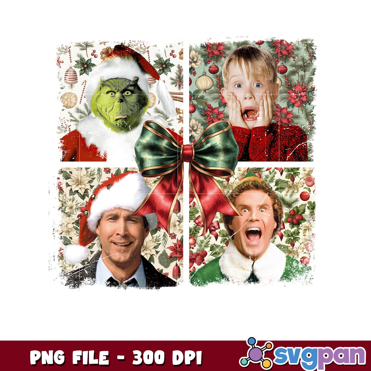 Home alone png, christmas cartoons png, christmas tree png