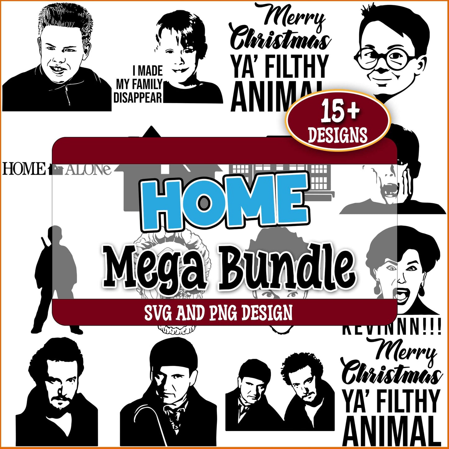 Home alone quotes svg bundle