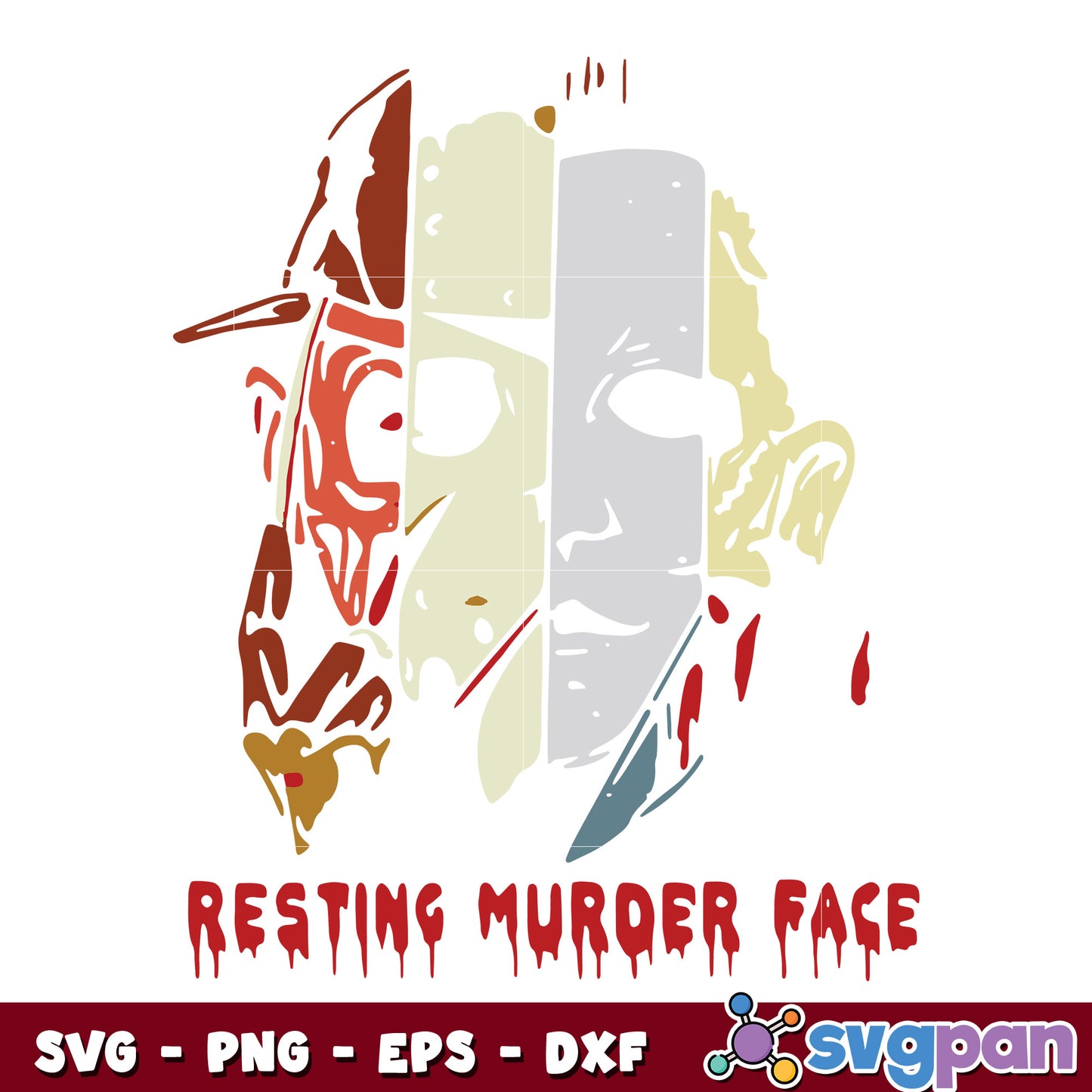 Horror Movies Resting Murder Face svg