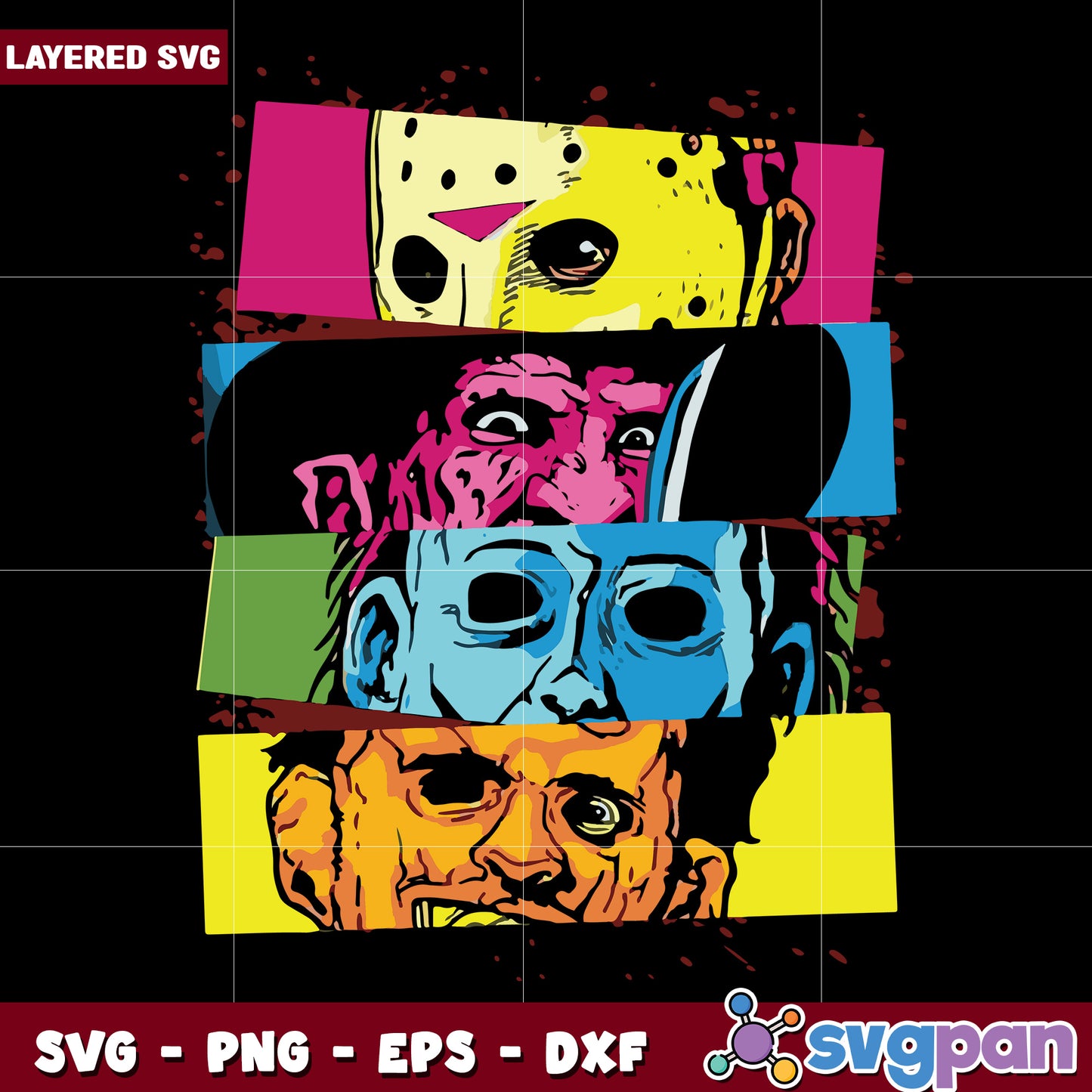 Horror movie svg, halloween toys svg, halloween vacation svg
