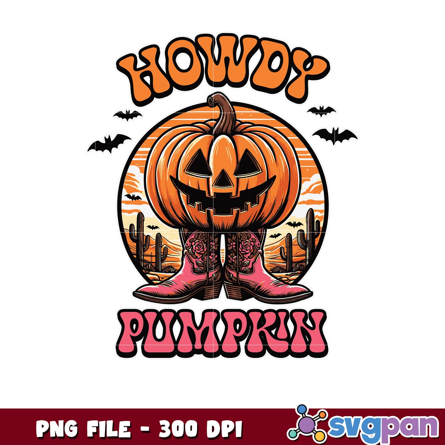 Howdy pumpkin png, spirit halloween png, spooky autumn png