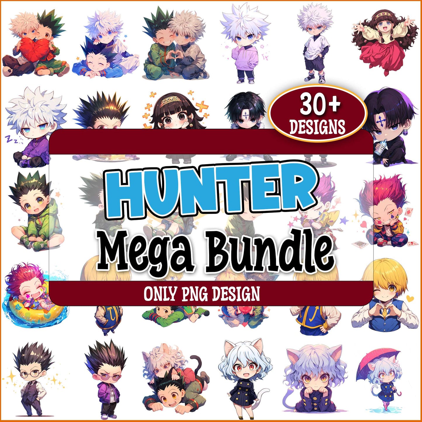 Hunter x hunter cute art png bundle