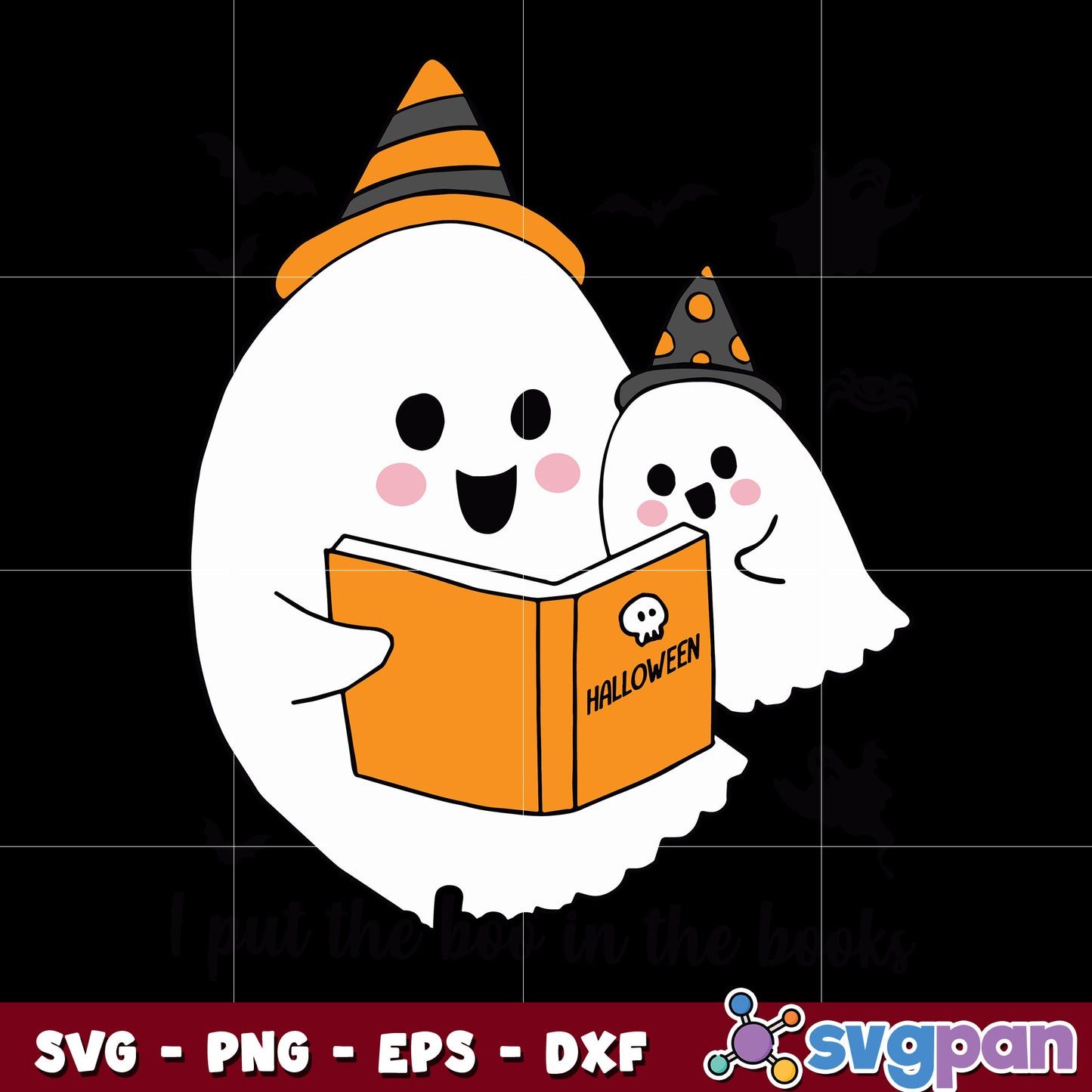 I Put The Boo In The Book svg