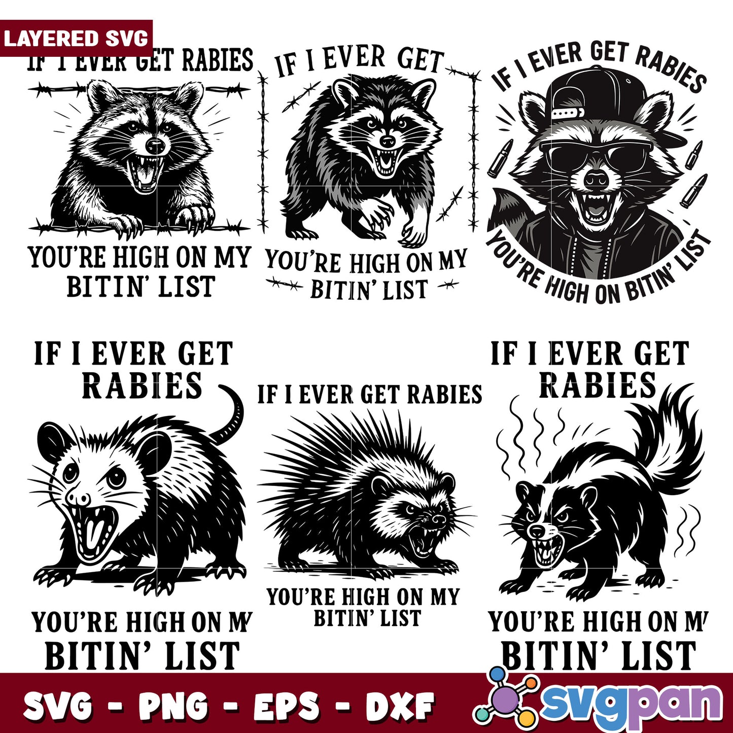 If i ever get rabies svg bundle