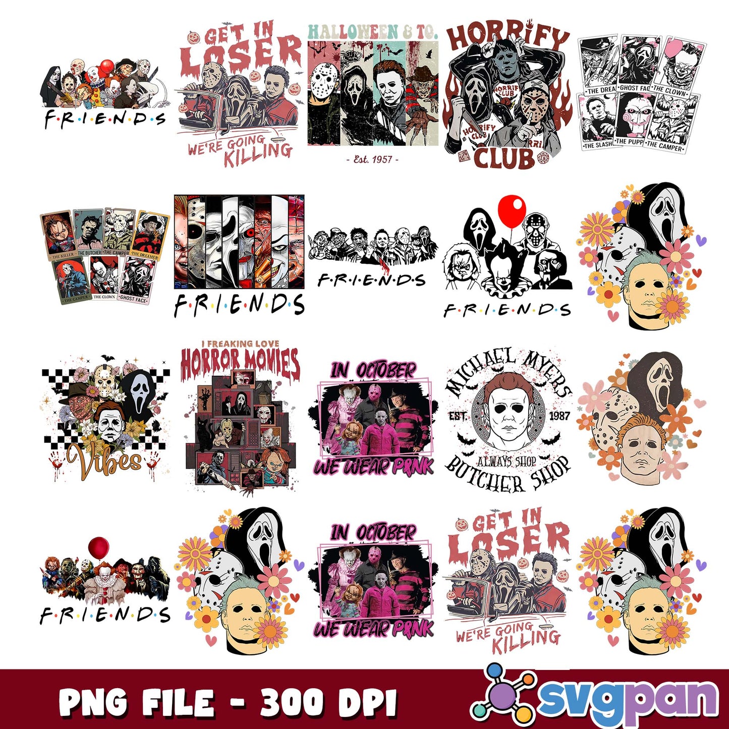 I freaking love horror movies png