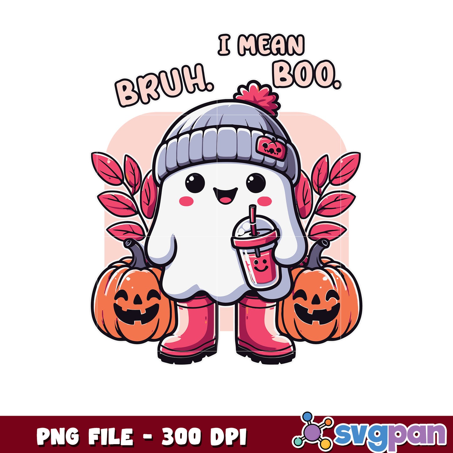 I mean bruh boo png, scary characters png, halloween holiday png