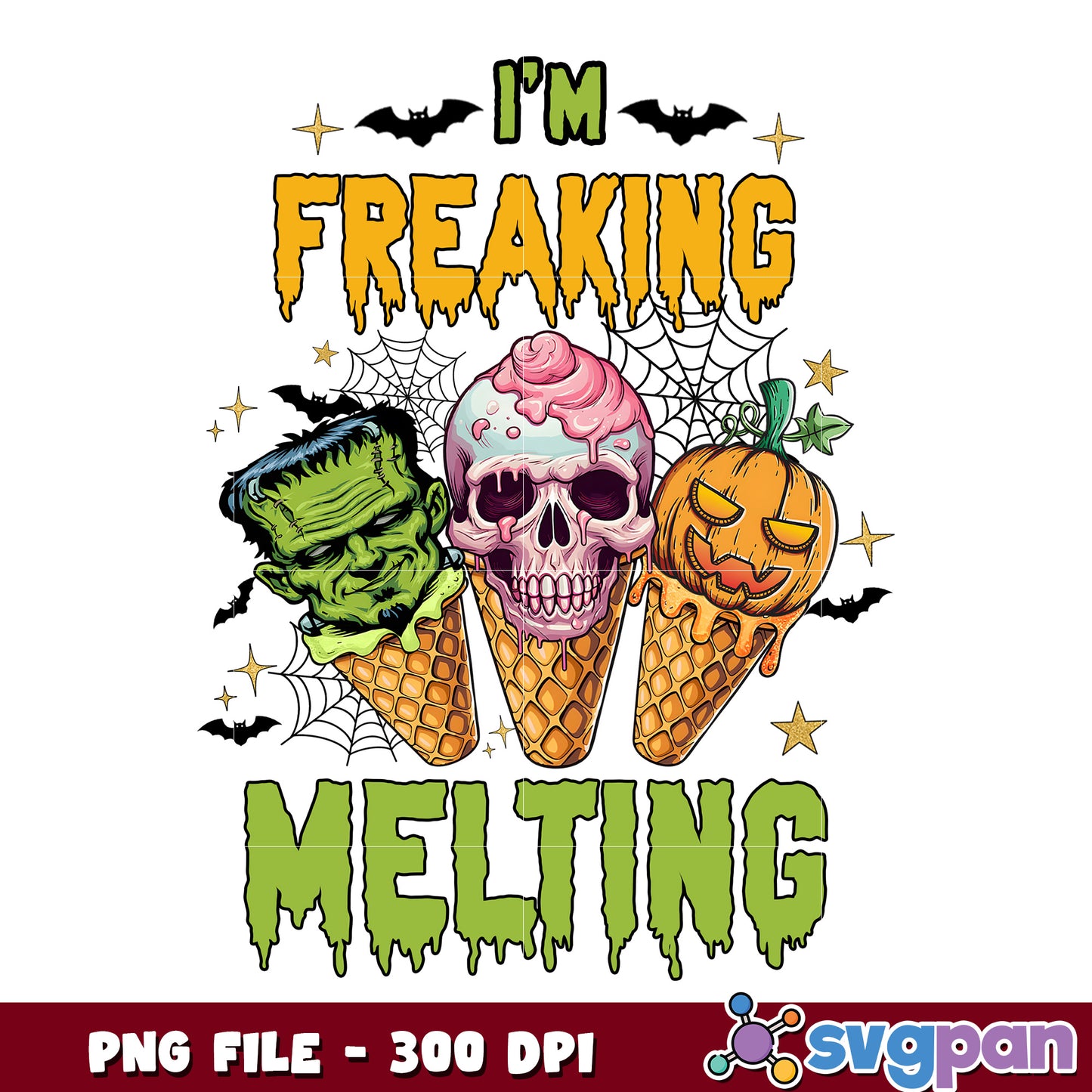 Im freaking meling png, halloween pumpkin png, halloween songs png