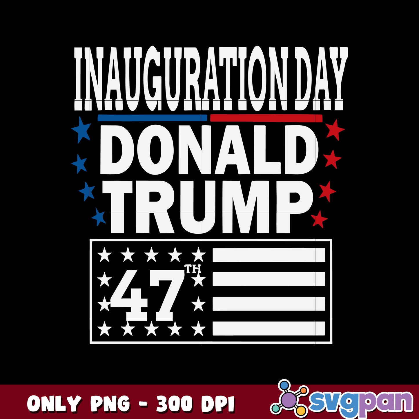 Inauguration day Donald trump 47 png