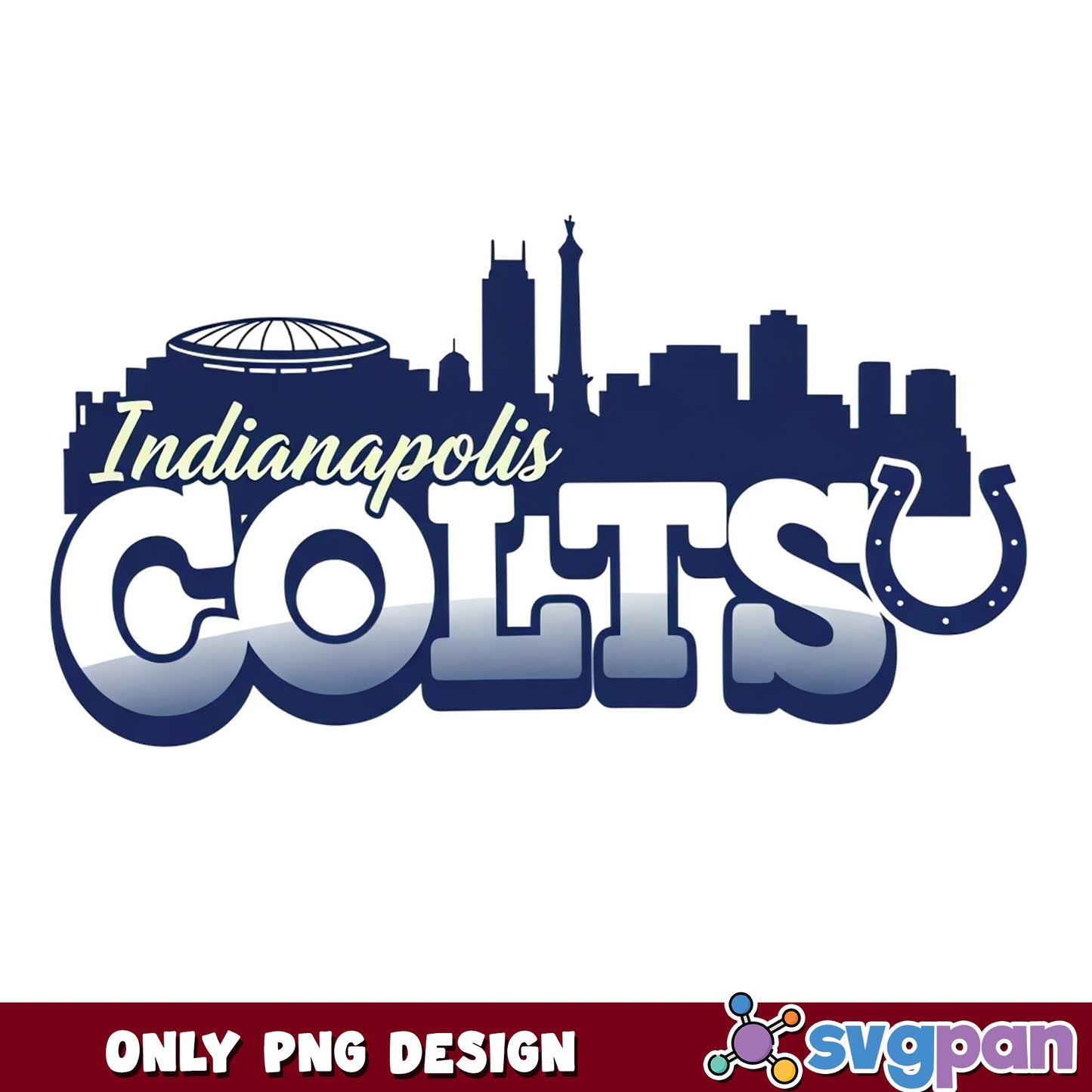 Indianapolis Colts Skyline PNG, NFL Football PNG, Colts PNG