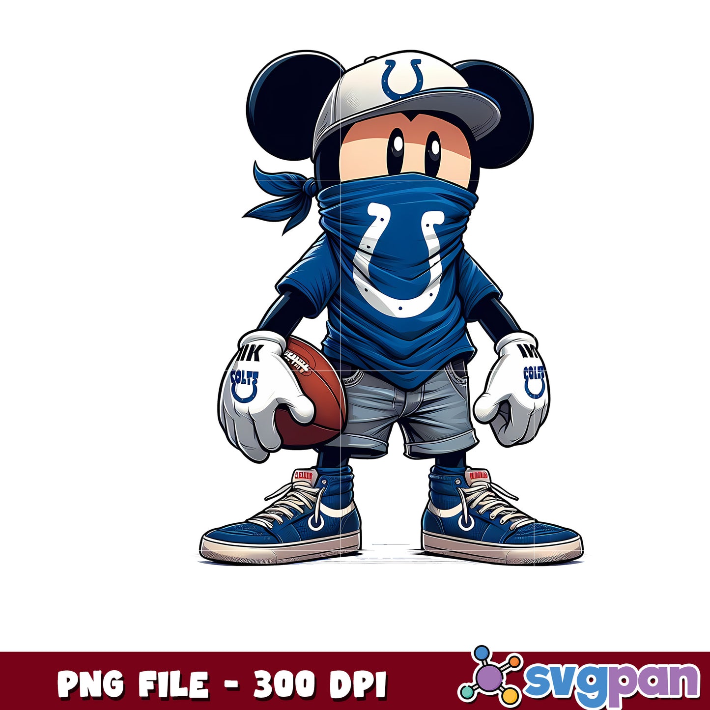 Indianapolis colts mickey mouse png, mickey mouse nfl png, nfl games png