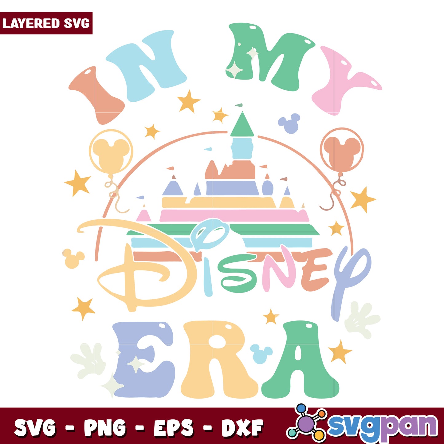 In my disney era svg, disney characters svg, disneyland svg