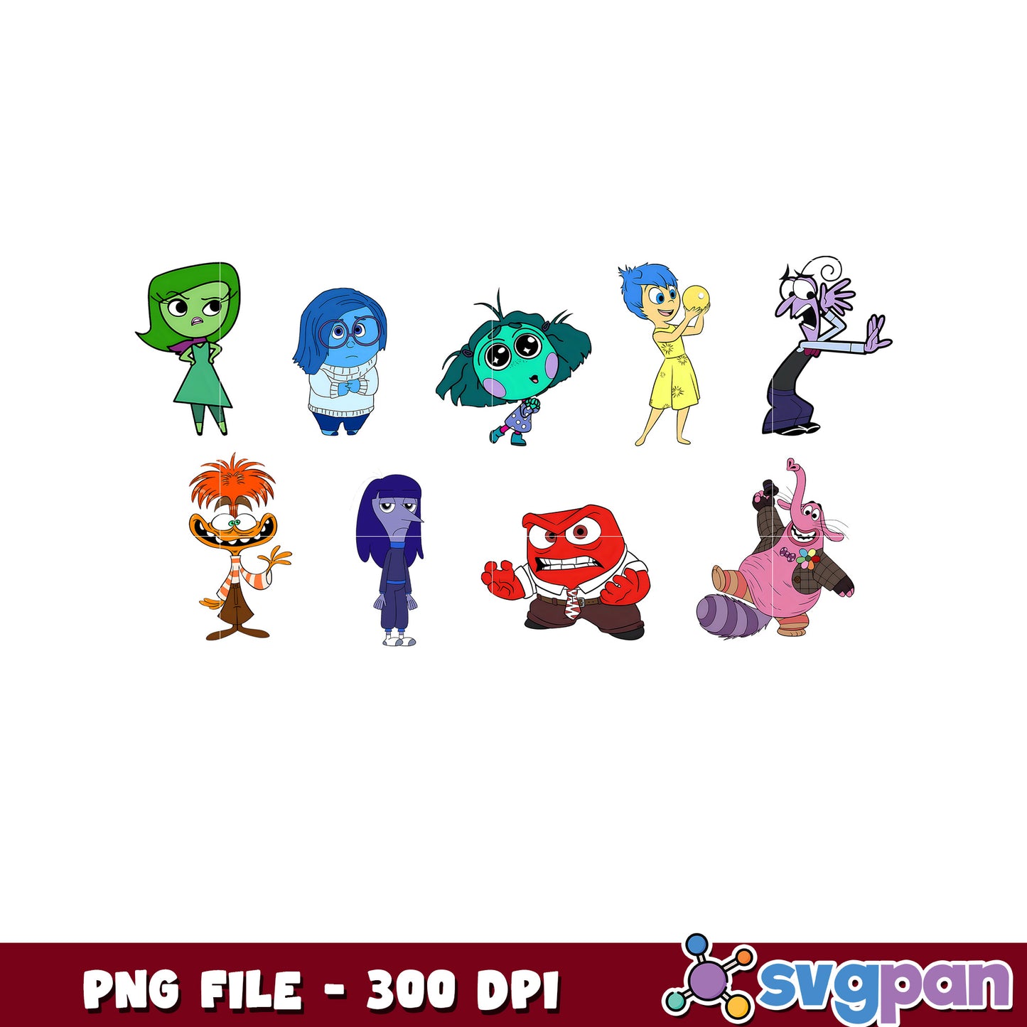 Inside Out Characters PNG Download