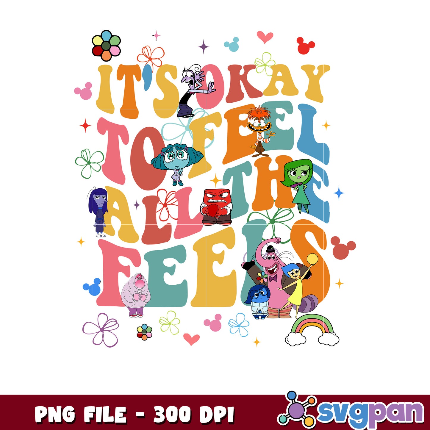 Inside Out Feels PNG Design