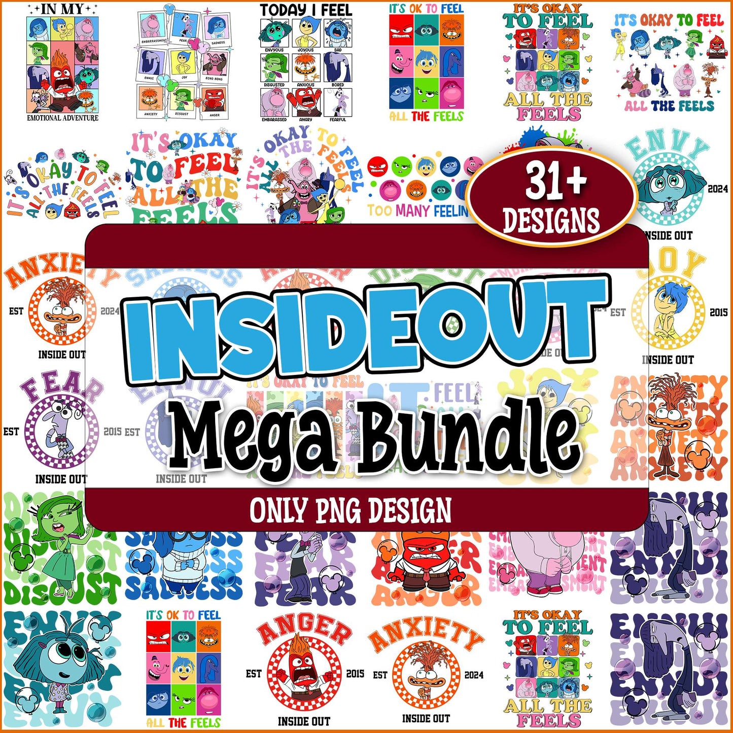 Inside out est png bundle