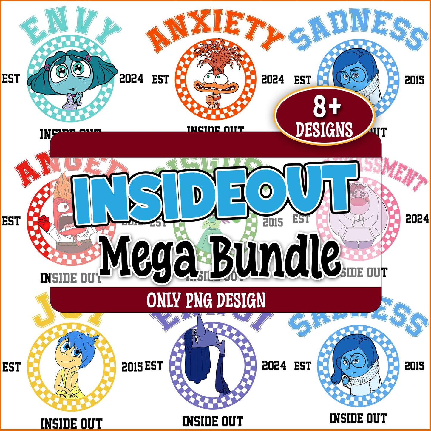 Inside out original png bundle