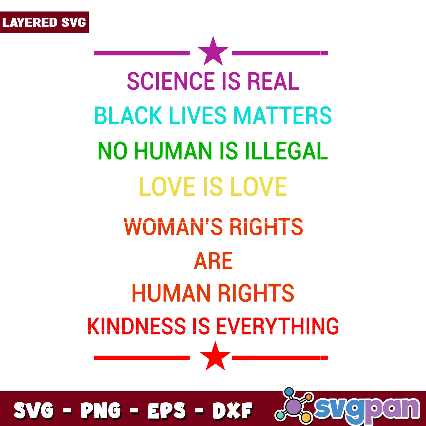 Inspirational Quote Layered SVG Design, Perfect for Crafts and Decor