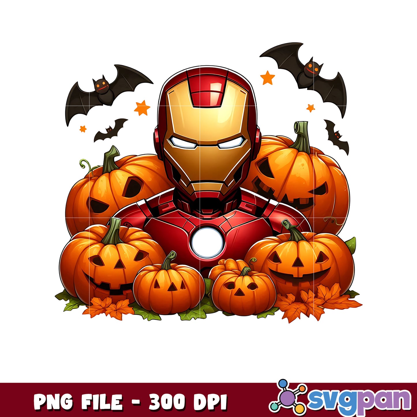 Iron man hallloween png, spooky characters png, avengers halloween png
