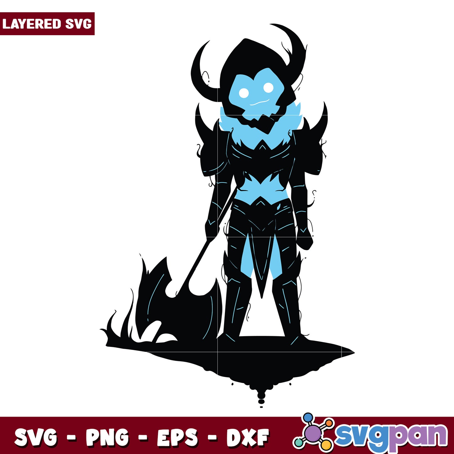 Iron shadow general design svg, solo leveling season 2 svg, solo leveling anime svg