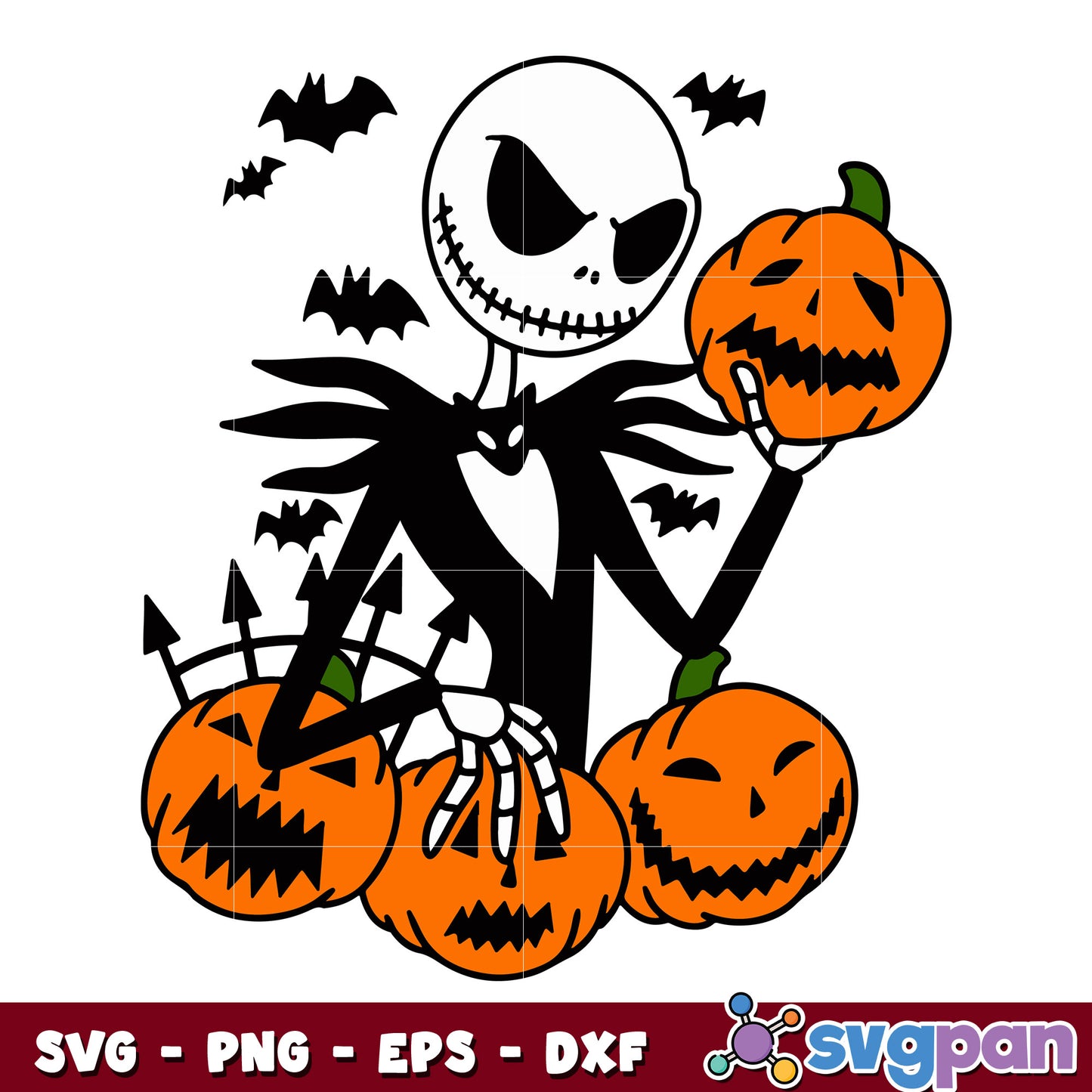 Jack Skellington Pumpkin svg