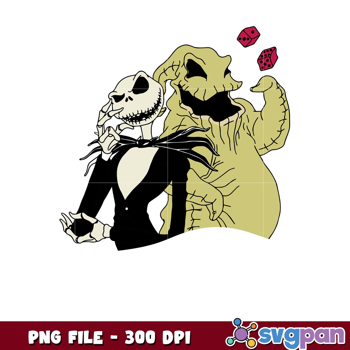 Jack and oogie boogie png, halloween background png, halloween candy png