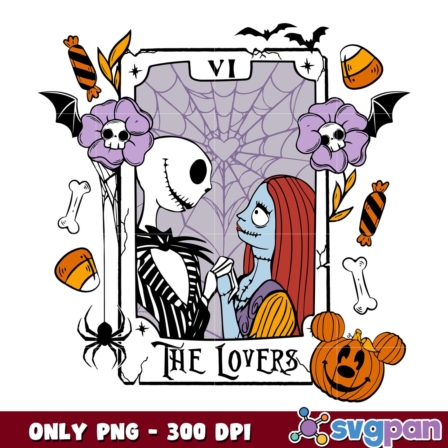 Jack and sally love png, jack skellington and sally png