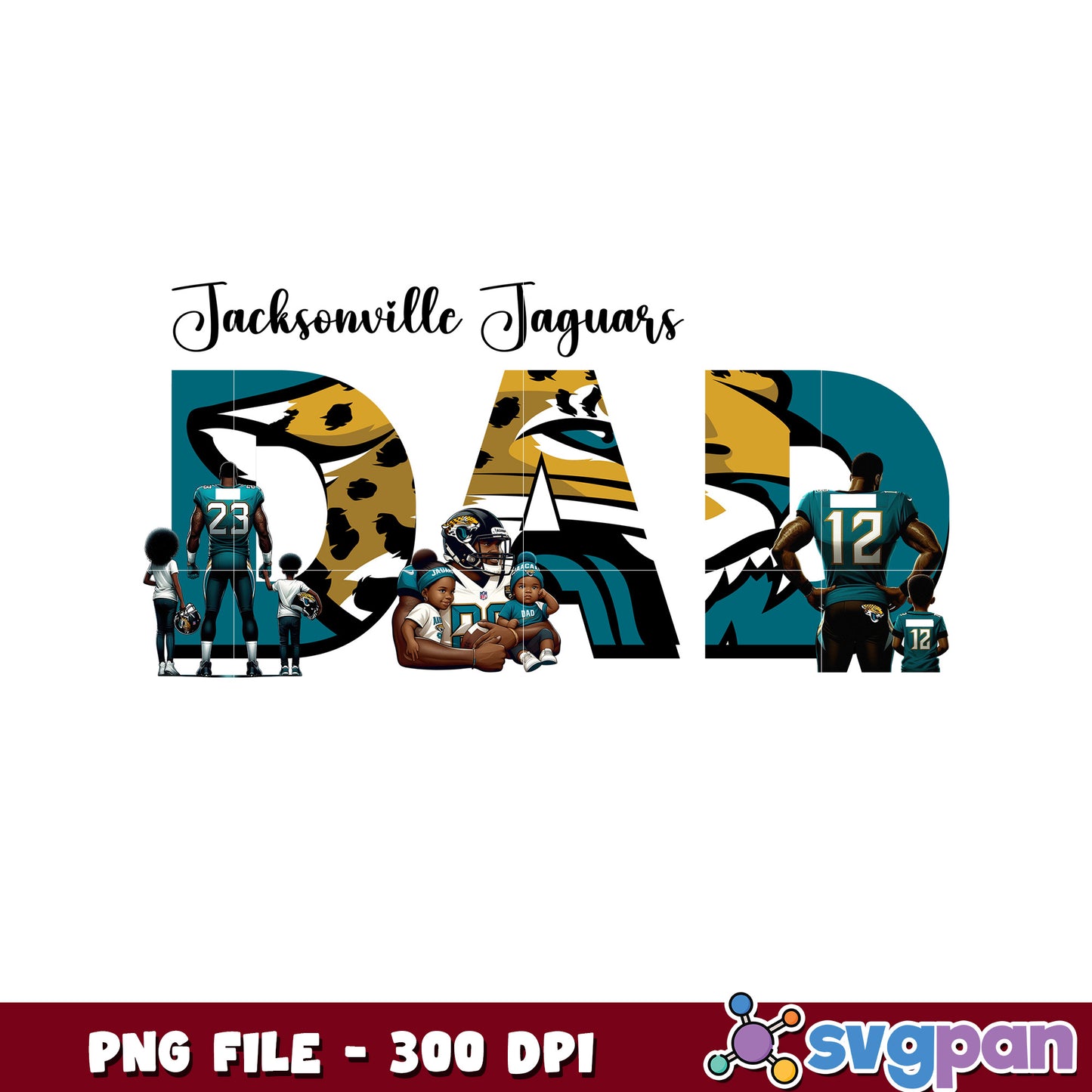 Jacksonville jaguars dad png, national football league png, amercan football png