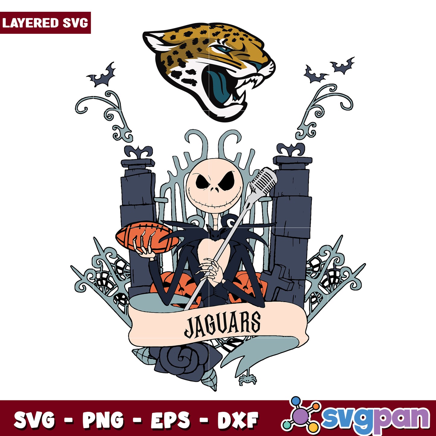 JaguarsJack Halloween svg, nfl teams svg, national football league svg
