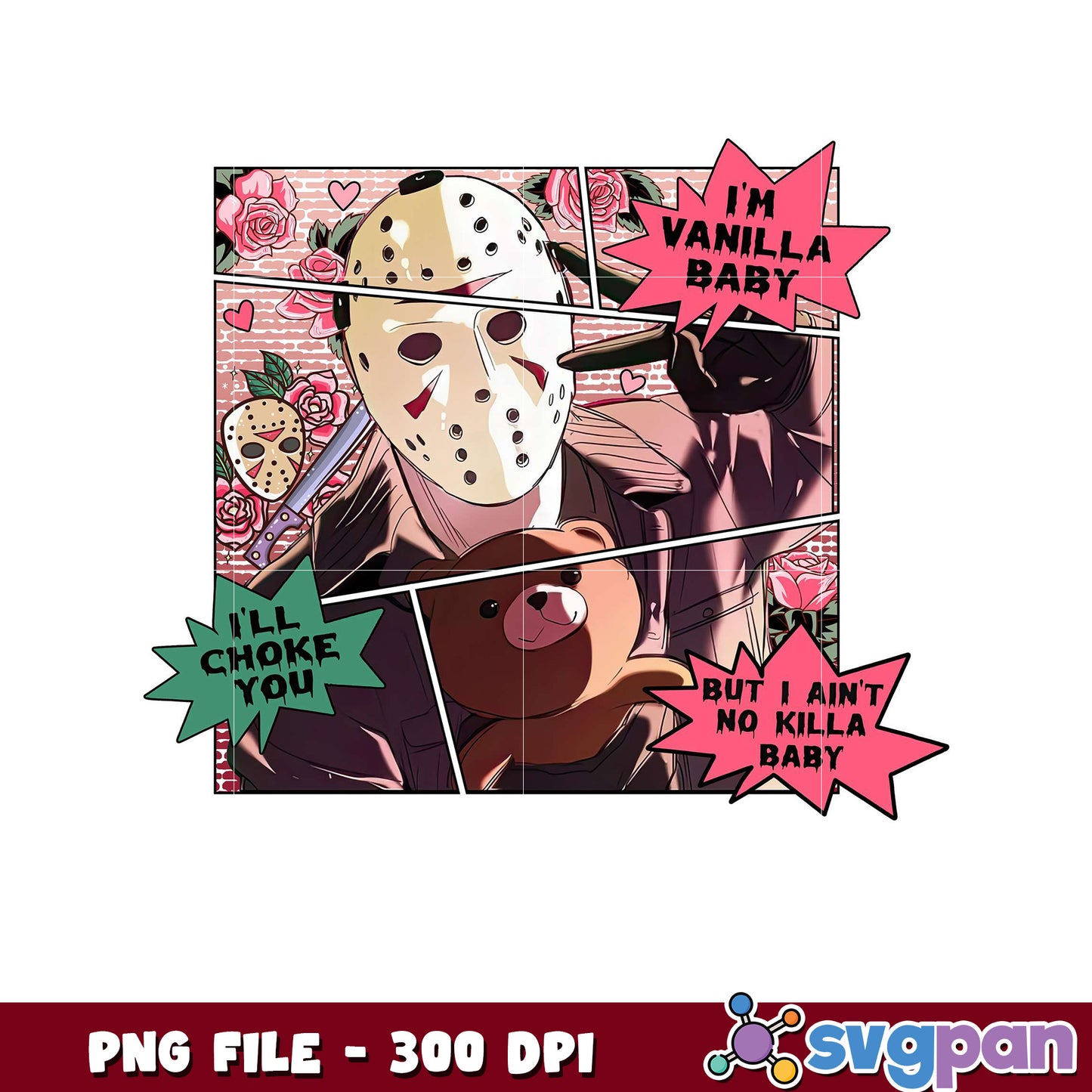 Jason Mask Art, funny quotes for Halloween decor