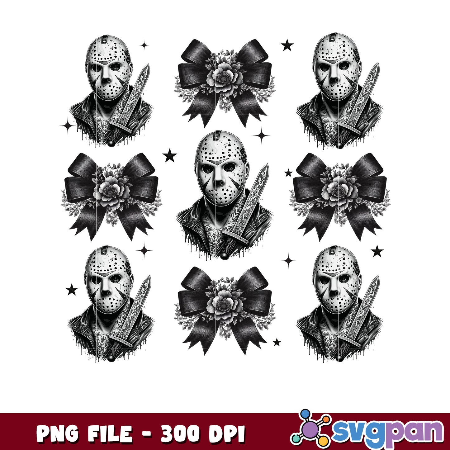 Jason head png, halloween background png, halloween candy png