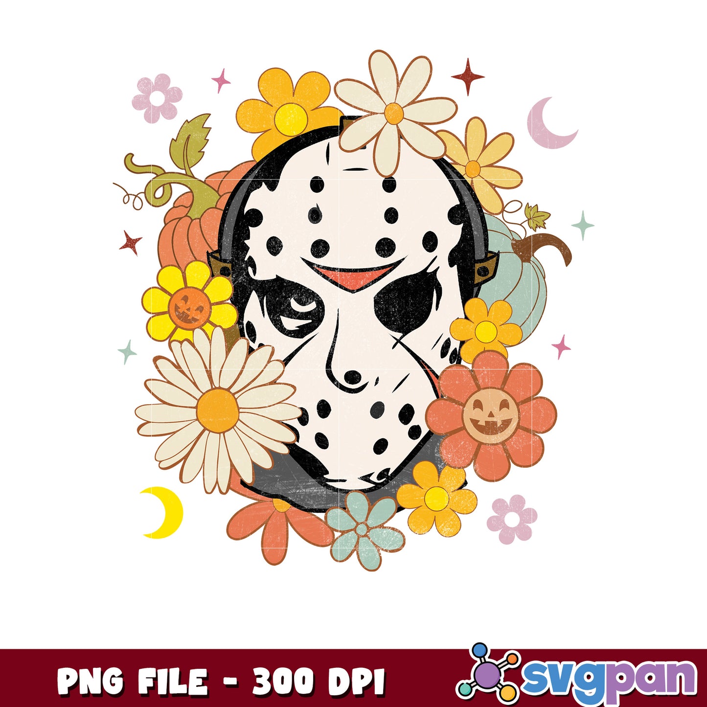 Jason voorhees flowers png, halloween cookies png, halloween horror nights png