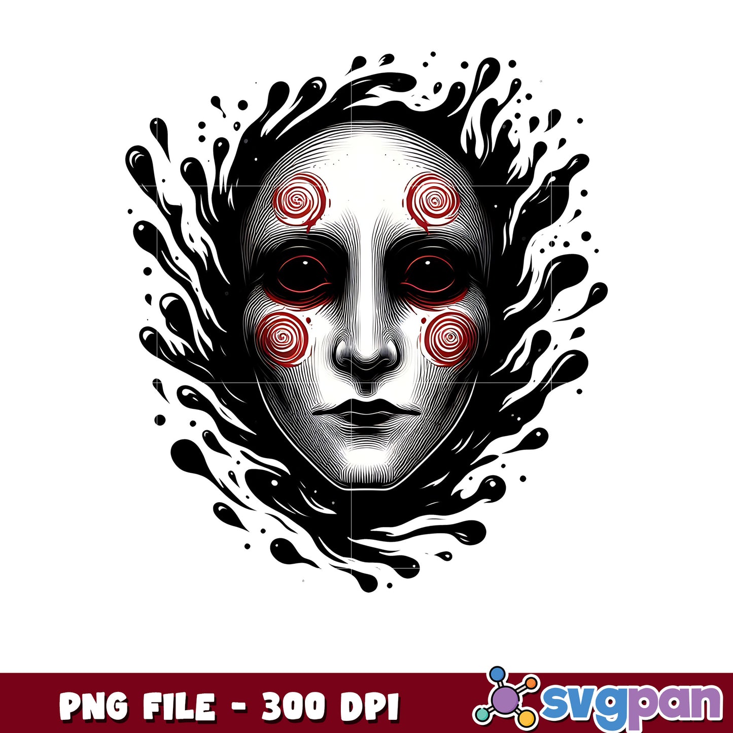 Jigsaw png, horror movie characters png, halloween movies png