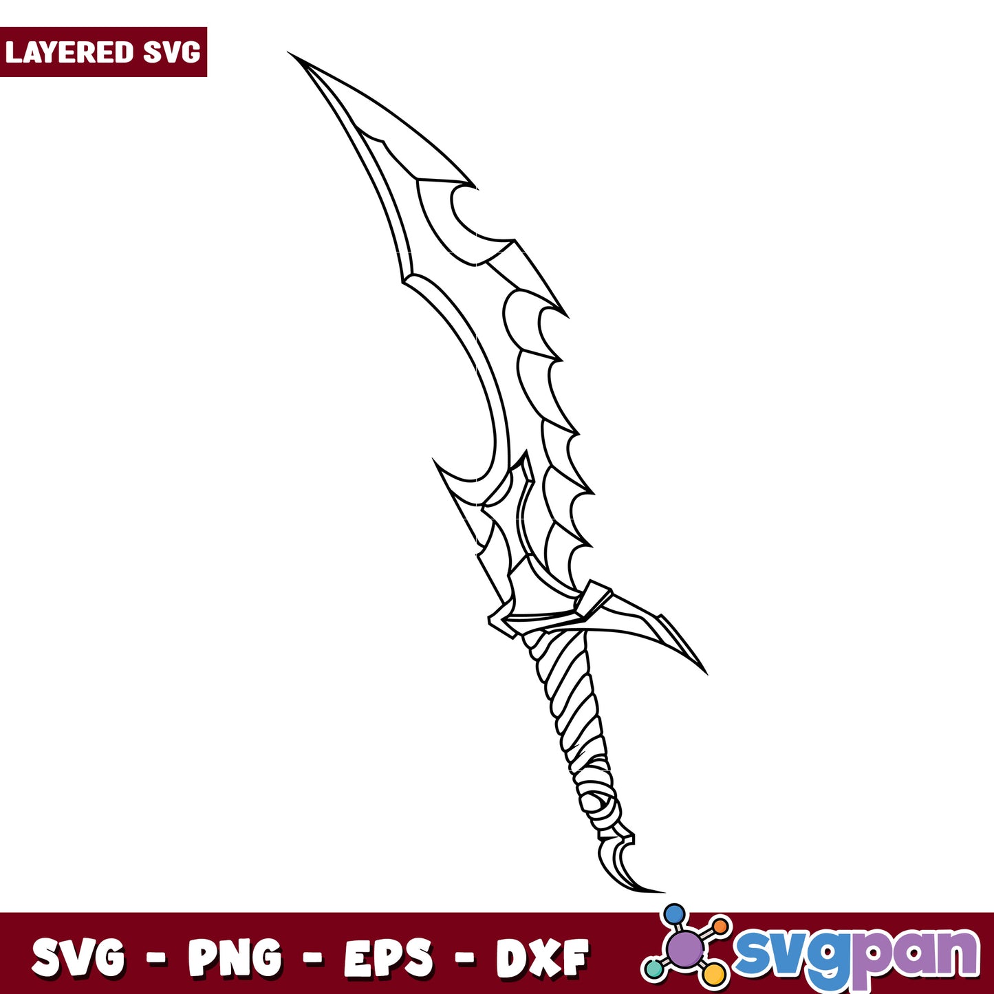 Jinwoo's knife svg, solo leveling characters svg, solo leveling season 2 svg