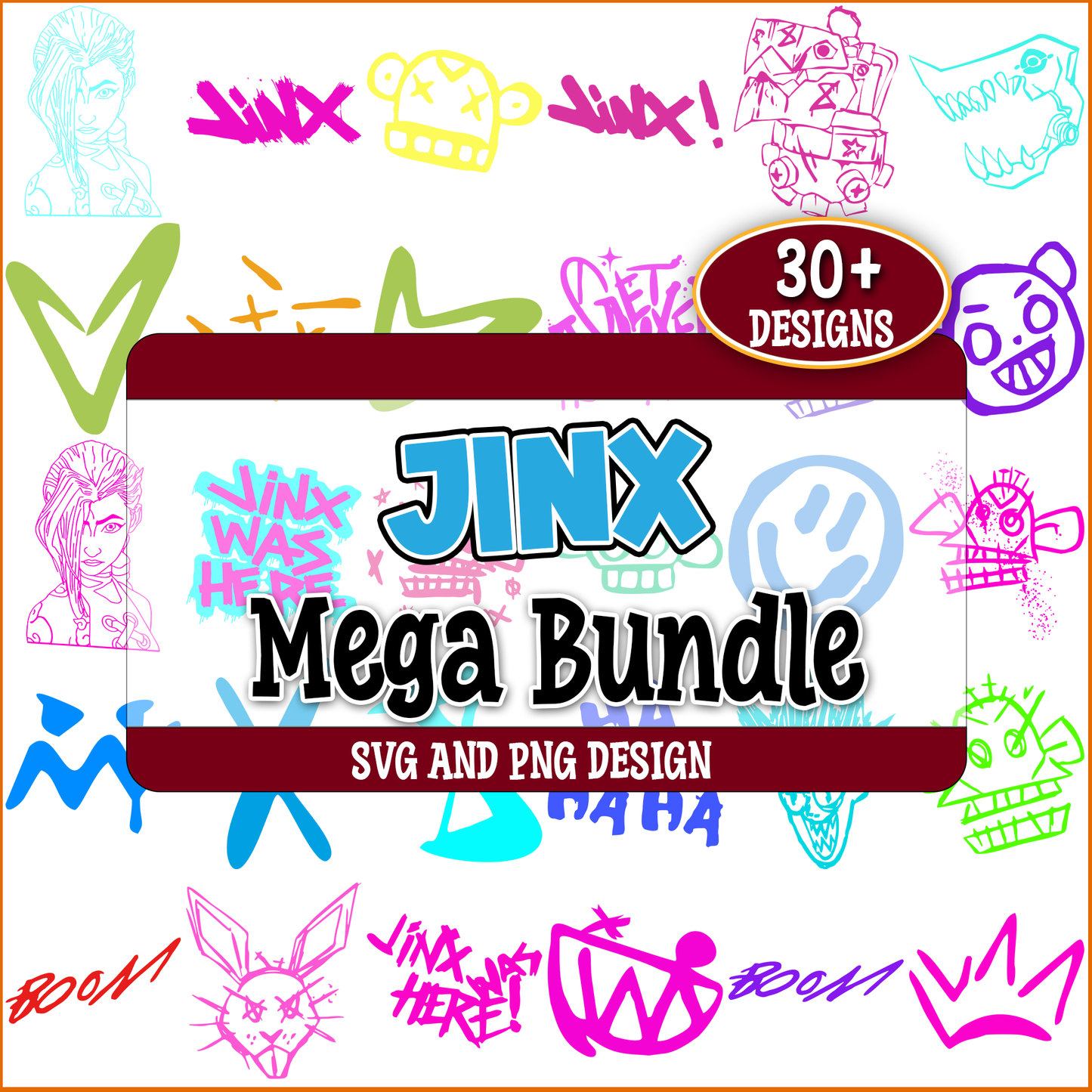 Jinx Graffiti svg bundle
