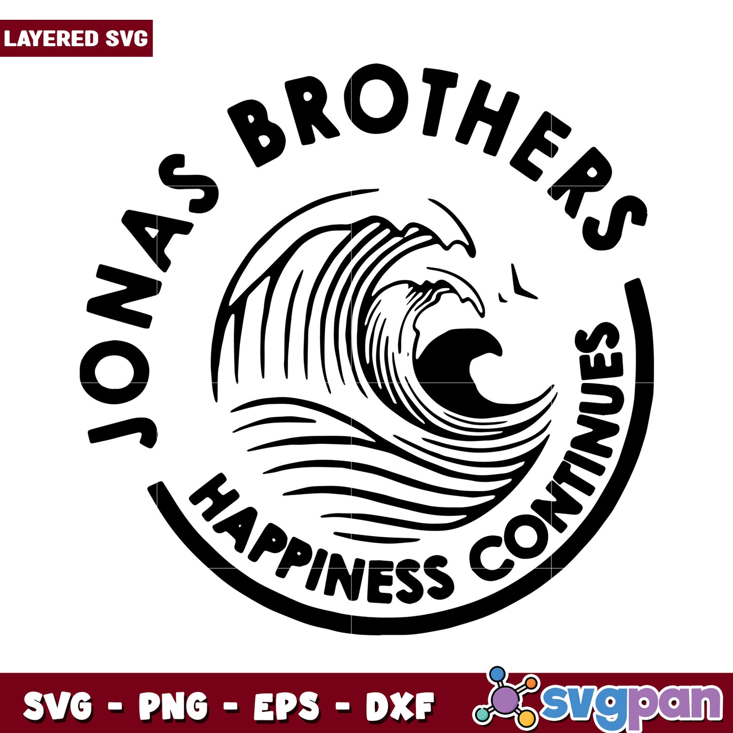 Jonas Brothers SVG Design, perfect for creative projects and crafts