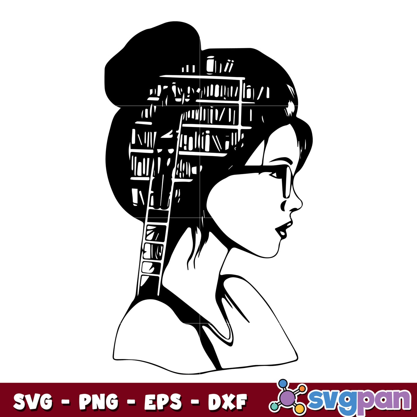 Just A Girl Who Loves Reading Book svg